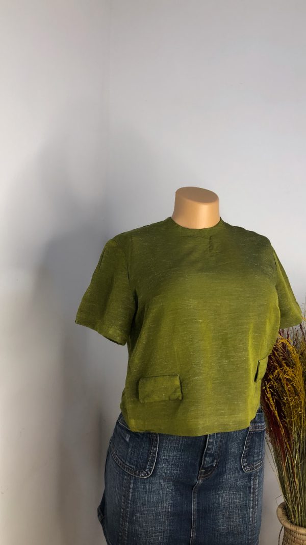 TAB 063 ARMY GREEN TOP SIZE 8 - Image 3