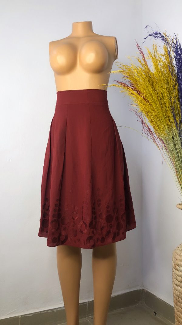 Funmi Skirt (Wine) Size 10