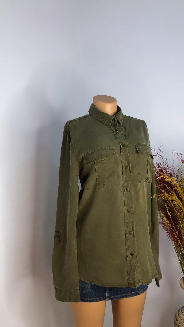 TAB 065 GREEN KHAKI TOP SIZE 8