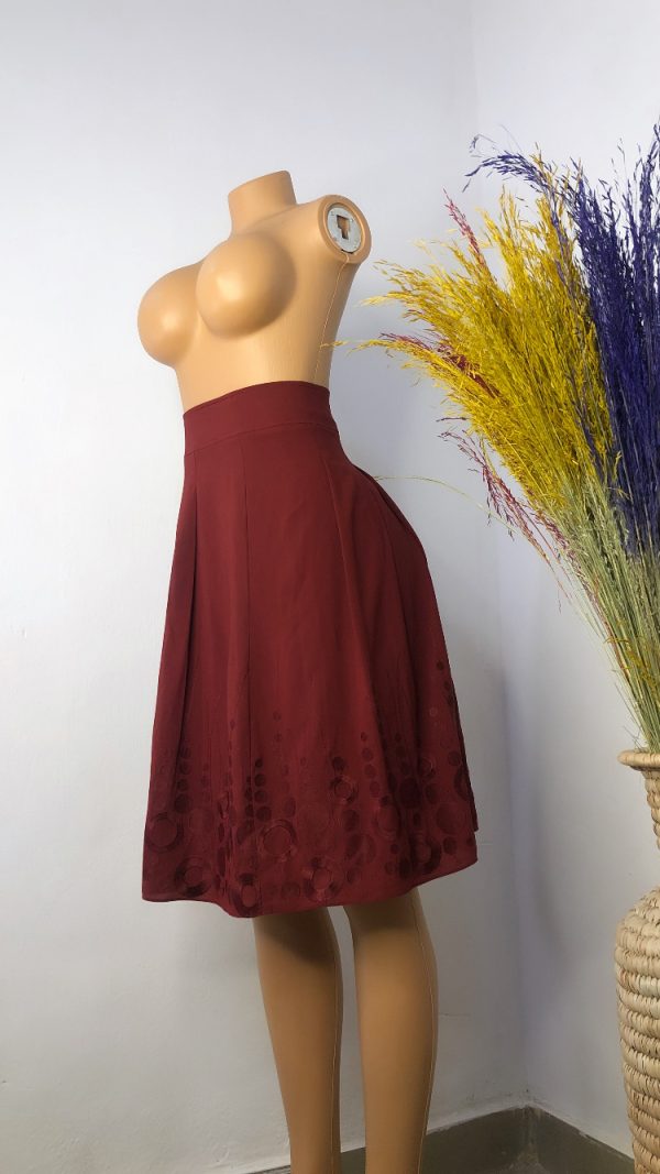 Funmi Skirt (Wine) Size 10 - Image 2