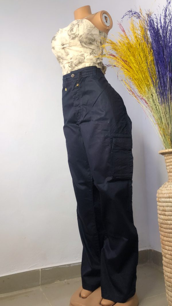 Coffee Cargo Pants Blue Size 18