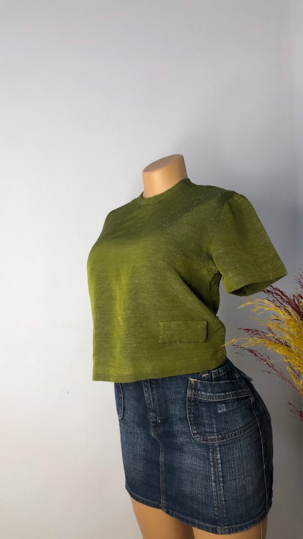TAB 063 ARMY GREEN TOP SIZE 8