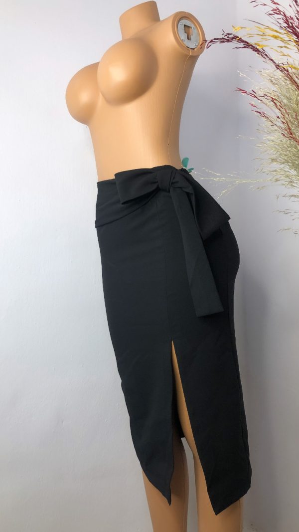 Nosilla Slit Skirt Black Size 6 - Image 3
