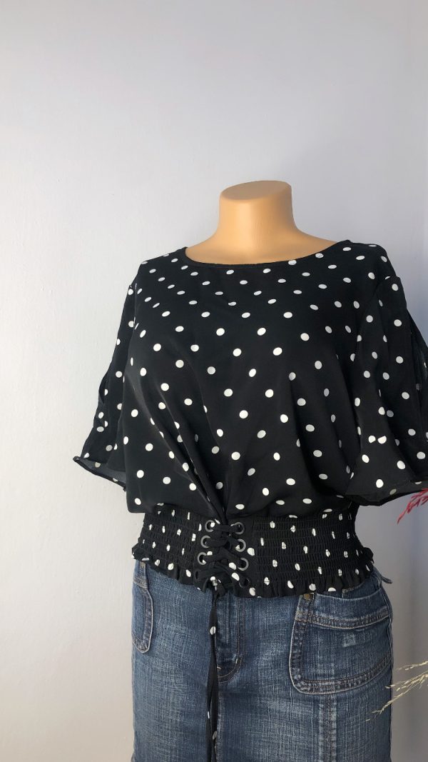 Yota Polka dot blouse Size 10/12 - Image 2