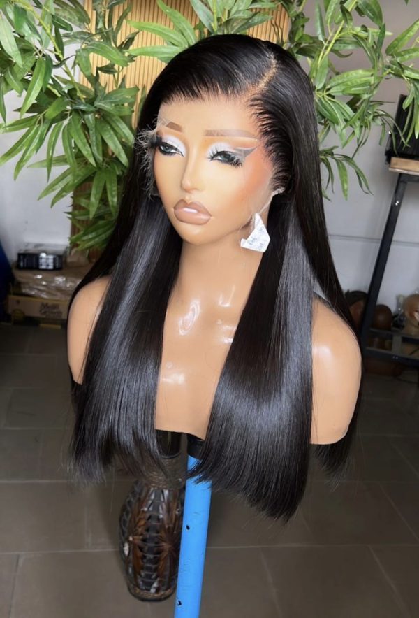 18” BONE STRAIGHT WITH HD FRONTAL